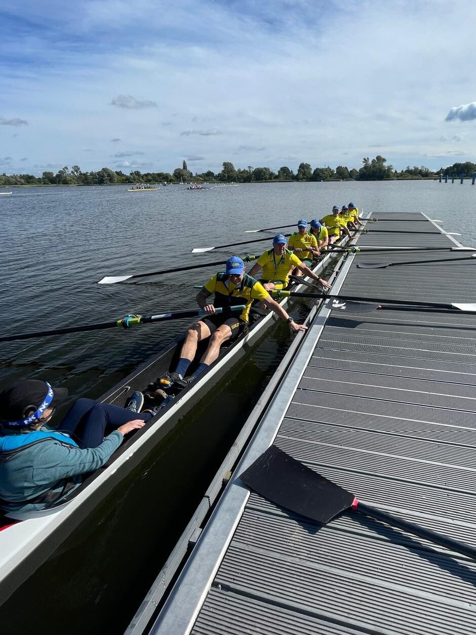 Crew of 8 on landing stage